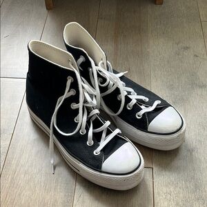Black High-Top Platform Converse